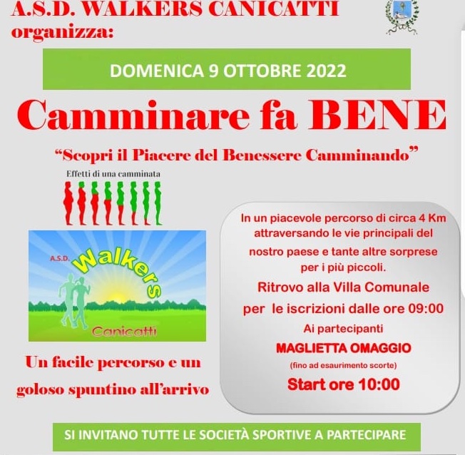 Canicatti Web Notizie Canicattì iniziativa dei Walkers Camminare fa