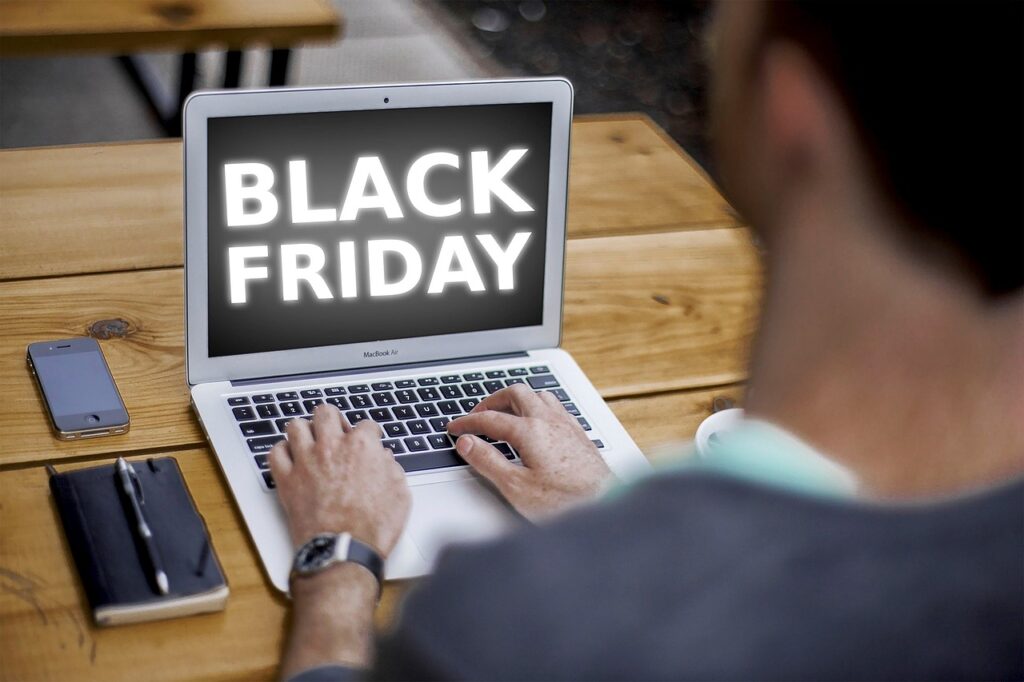 black friday, online, shopping